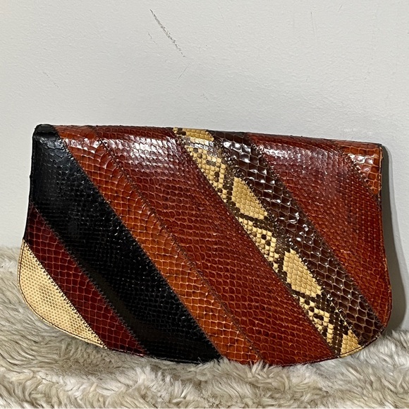 Vintage Bags by Supreme Snakeskin Clutch - Picture 1 of 6